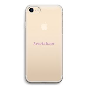 kwetsbaar: iPhone 7 Transparant Hoesje