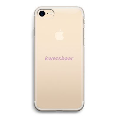 kwetsbaar: iPhone 7 Transparant Hoesje