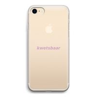 kwetsbaar: iPhone 7 Transparant Hoesje