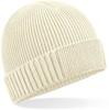 Beechfield CB438N Organic Cotton Engineered Patch Beanie - Sand - One Size