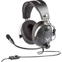 Thrustmaster Headset Over Ear headset Gamen Kabel Stereo Grijs, Metallic Volumeregeling, Microfoon uitschakelbaar (mute)