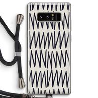 Marrakech Zigzag: Samsung Galaxy Note 8 Transparant Hoesje met koord