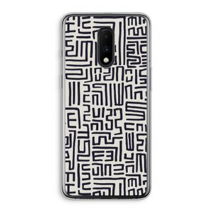 Moroccan Print: OnePlus 7 Transparant Hoesje