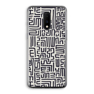 Moroccan Print: OnePlus 7 Transparant Hoesje