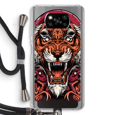 Tiger and Rattlesnakes: Xiaomi Poco X3 NFC Transparant Hoesje met koord