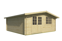 Blokhut - Tuinhuis Toledo | 34 mm | vuren groen geïmpregneerd