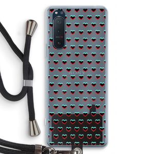 Hartjes: Sony Xperia 5 II Transparant Hoesje met koord
