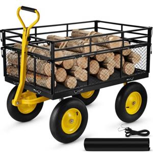 VEVOR Opvouwbare Wagen Tuin Wagen Strandkar Steekwagen Transportwagen Tuinwagen Apparatuurwagen Steekwagen max 635kg