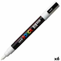 Markeerstift POSCA PC-3M Wit (6 Stuks) - thumbnail