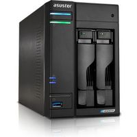 Asustor LOCKERSTOR 2 Gen2 (AS6702T) NAS Desktop Ethernet LAN Zwart N5105 - thumbnail