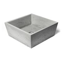 Opzet Wastafel Urbi et Orbi Conicis Beton 39x39x16 cm Medium Grijs