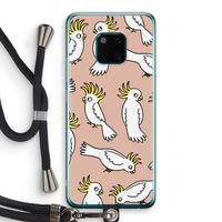 Papegaai: Huawei Mate 20 Pro Transparant Hoesje met koord