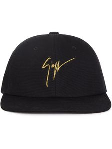 Giuseppe Zanotti casquette à logo brodé - Noir