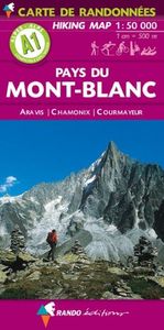 Wandelkaart A1 Pays du Mont Blanc | Rando Editions