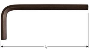 Rotec Inbussleutel kort metrisch 3,0x 63mm (zwart) - 8780030