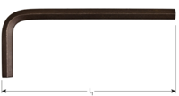 Rotec Inbussleutel kort metrisch 3,0x 63mm (zwart) - 8780030 Rotec Inbussleutel kort metrisch 3,0x 63mm (zwart) - 8780030