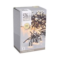 Clusterverlichting warm - wit buiten - 576 lampjes - 400 cm - thumbnail