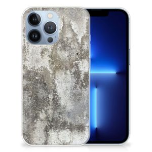 Apple iPhone 13 Pro TPU Siliconen Hoesje Beton Print