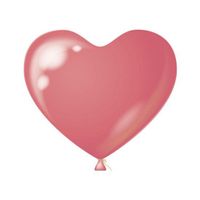 Grote Roze hartjes ballonnen (38cm, 100st) - thumbnail