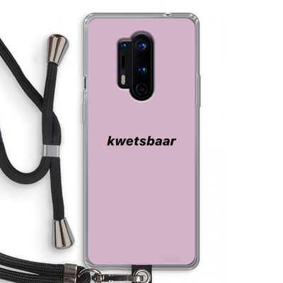 kwetsbaar: OnePlus 8 Pro Transparant Hoesje met koord