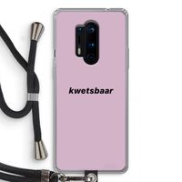 kwetsbaar: OnePlus 8 Pro Transparant Hoesje met koord