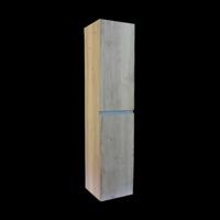 Kolomkast Sanilux Trendline Met Greeplijst Aluminium 160x35x35 cm Naturel Oak Sanilux