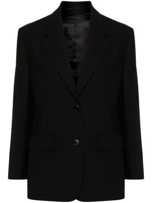 Prada blazer en laine à simple boutonnage - Noir