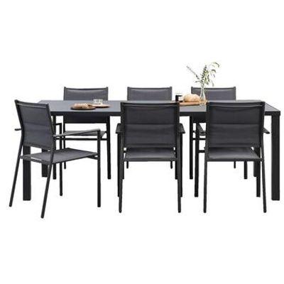 Le Sud tuinset Garda Limousin - antraciet - 7-delig