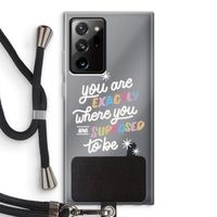 Right Place: Samsung Galaxy Note 20 Ultra / Note 20 Ultra 5G Transparant Hoesje met koord