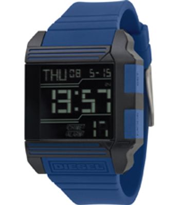 Horlogeband Diesel DZ7098 Silicoon Blauw 26mm