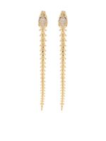 Shaun Leane boucles d'oreilles pendantes Serpent Trace serties de diamants - thumbnail