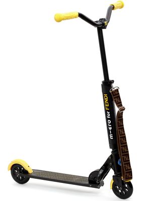 Fendi Kids trottinette pliable en aluminium - Noir
