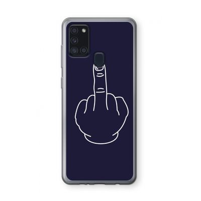 F**k U: Samsung Galaxy A21s Transparant Hoesje