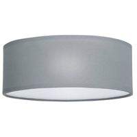 Smartwares plafondlamp Mia 30 cm 2x E14 staal/textiel grijs - thumbnail