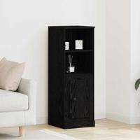 Hoge kast 36x35,5x103,5 cm bewerkt hout zwart eikenkleurig