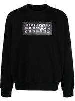 MM6 Maison Margiela sweat en coton à logo imprimé - Noir