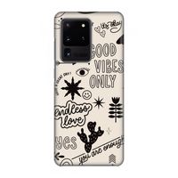 Good vibes: Volledig geprint Samsung Galaxy S20 Ultra Hoesje