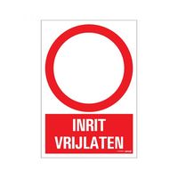 Bord Inrit vrijlaten - 230x330 mm.