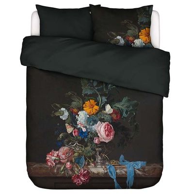 Essenza Dekbedovertrek Gwendolyn Darkest Green-Lits-jumeaux (260 x 200/220 cm)