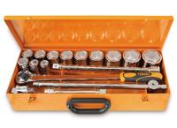 Beta 928A/C12 12 zeskant dopsleutels en 5 toebehoren in plaatstalen kist - 009280955