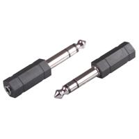 Scanpart audio adapter 3.5mm jack - 6.3mm koptelefoon Mini jack kabel Wit