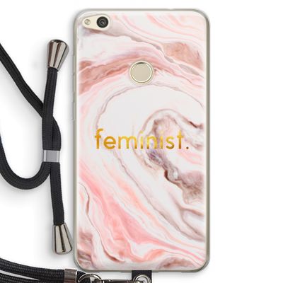 Feminist: Huawei Ascend P8 Lite (2017) Transparant Hoesje met koord