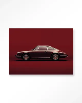 Vintage Porsche Red