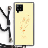 No rain no flowers: Samsung Galaxy A42 5G Transparant Hoesje met koord