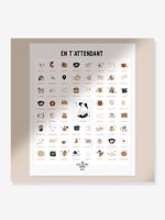 Poster Wachten op jou LES PETITES DATES wit - thumbnail