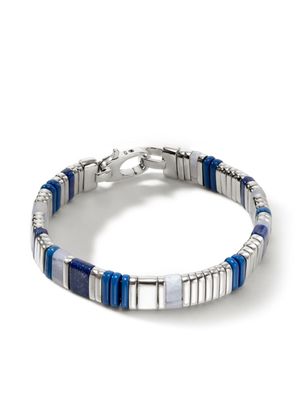 John Hardy bracelet Colourblock serti de lapis lazuli - Argent