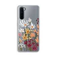 Painted wildflowers: OnePlus Nord Transparant Hoesje