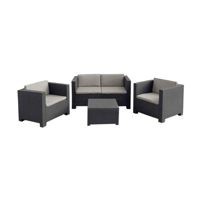 Tuinmeubilair SP Berner Diva Tropea Antraciet Donker grijs (4 Onderdelen)