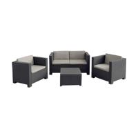 Tuinmeubilair SP Berner Diva Tropea Antraciet Donker grijs (4 Onderdelen)