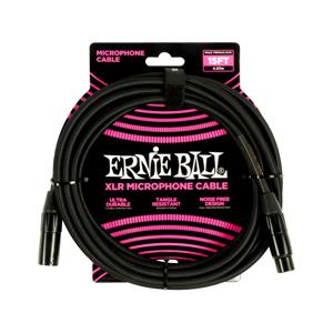 Ernie Ball 6391 microfoonkabel XLR male-XLR female 4.5m zwart